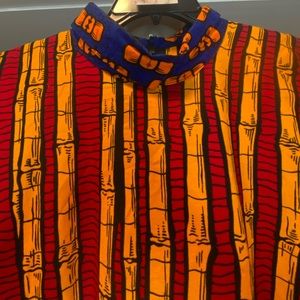 Authentic African Material Plus Size Dress. Fits a 2X